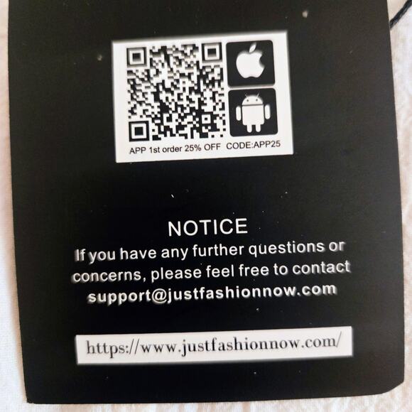 Just Fashion Now NWT white maxi cotton dress S with Side Slit - Picture 8 of 16